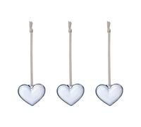 Iittala Corazón de cristal Iittala Azul claro. 5 cm. pack de 3