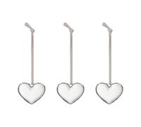 Iittala Corazón de cristal Iittala Transparente. 5 cm. pack de 3