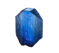 Iittala Escultura de vidrio Kartta 33.5 cm azul ultramarino
