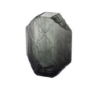 Iittala Escultura de vidrio Kartta 33.5 cm gris oscuro