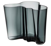 Iittala Jarrón Alvar Aalto Dark Grey Altura 16 cm (2 Unidades) Cristal Soplado