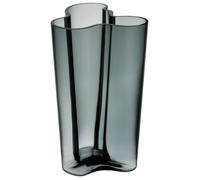 Iittala Jarrón Alvar Aalto Dark Grey Cristal Soplado Altura 25,1 cm (2 Unidades)