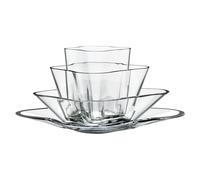 Iittala Jarrón para flores Alvar Aalto 4 piezas transparente