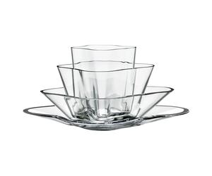 Iittala Jarrón para flores Alvar Aalto 4 piezas transparente