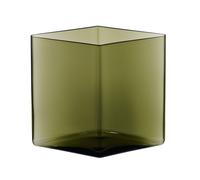Iittala Jarrón Ruutu 20.5 x 18 cm verde musgo