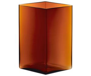 Iittala Jarrón Ruutu Cobre Cristal Soplado 2 Unidades Altura 27 cm