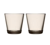 Iittala Kartio 1051119 - Juego de vasos (2 unidades, 21 cl, lino y cristal)