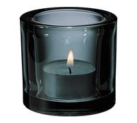 Iittala Kivi - Soporte para Vela (60 mm), Gris Transparente, Estándar