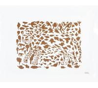 Iittala Lámina Oiva Toikka Cheetah marrón 50x70 cm