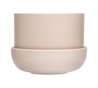 Iittala Maceta con plato Nappula Ø17 cm altura 13 cm Beige