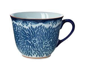 Iittala Ostindia Floris - Taza (40 olor blanco y azul