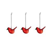 Iittala Pájaros de cristal Iittala. Set de 3 Rojo