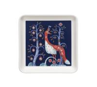 Iittala Plato cuadrado Taika de vitroporcelana, color: azul, dimensiones: 12 x 12 x 1,9 cm, 1070927