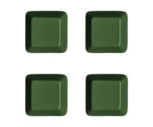 Iittala Plato cuadrado Teema Verde bosque. 12x12 cm. pack de 4
