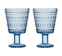 Iittala Set de 2 vasos con pie Kastehelmi 26 cl agua