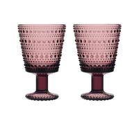 Iittala Set de 2 vasos con pie Kastehelmi 26 cl Brezo