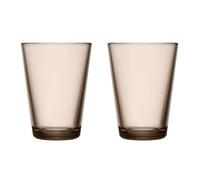 Iittala Set de 2 vasos Kartio 40 cl lino