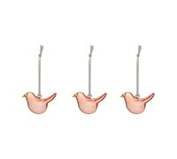 Iittala Set de 3 pájaros de cristal Iittala Rosa