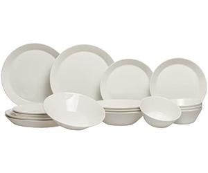Iittala Teema 1006448 - Set de iniciación (porcelana, apto para lavavajillas, 16 piezas), color blanco
