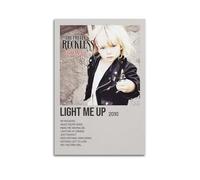 IIWERUW Light Me Up By The Pretty Reckless - Póster de pared estético, póster de música vintage y películas, pintura decorativa para sala de estar, dormitorio, 50 x 75 cm, estilo sin marco
