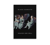 IIWERUW Póster de Black Sabbath Heaven&Hell para pared, lienzo estético, póster vintage de música y películas, pintura decorativa para sala de estar, dormitorio, 40 x 60 cm, estilo sin marco