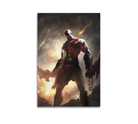 IIWERUW Póster de God of War 1 para pared, lienzo estético, póster vintage de música y películas, pintura decorativa para sala de estar, dormitorio, 30 x 45 cm, estilo sin marco