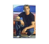 IIWERUW Póster de Paul Walker para pared, lienzo estético, póster vintage de música y películas, pintura decorativa para sala de estar, dormitorio, 20 x 30 cm, estilo sin marco