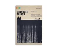 IIWERUW Póster de Stranger Things para pared, lienzo estético, póster vintage de música y películas, pintura decorativa para sala de estar, dormitorio, 30 x 45 cm, estilo sin marco