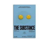 IIWERUW Póster de The Substance para pared, lienzo estético, póster vintage de música y películas, pintura decorativa para sala de estar, dormitorio, 50 x 75 cm, estilo sin marco