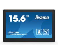iiyama - TW1623AS-B1P pantalla de señalización Panel plano interactivo 39,6 cm (15.6") Wifi 450 cd / m² Double Full HD Negro Pan
