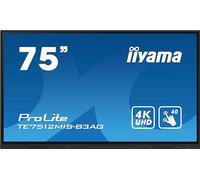 iiyama TE7512MIS-B3AG pantalla de señalización Diseño de quiosco 190,5 cm (75") LCD Wifi 400 cd / m² 4K Ultra HD Negro Pantalla táctil Procesador incorporado Android 11 24/7