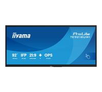 iiyama 92" 5K UHD Táctil Interactivo Android 13 iiWare11, 50 Puntos IR+, Anti-reflejos, Altavoces y Micrófono