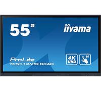 iiyama TE5512MIS-B3AG pantalla de señalización Diseño de quiosco 139,7 cm (55") LCD Wifi 400 cd / m² 4K Ultra HD Negro Pantalla táctil Procesador incorporado Android 11 18/7