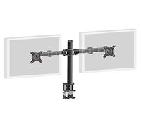 iiyama DS1002C-B1 Soporte de Mesa para doble Monitor de hasta 76.2 cm, 30 pulgadas, (Abrazadera para mesa, máximo 10 kg por monitor), Negro