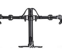 iiyama DS1002D-B1 Soporte de Mesa para doble Monitor de hasta 76.2 cm, 30 pulgadas, (con peana de apoyo, máximo 10 kg por monitor), Negro