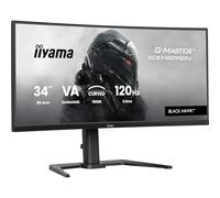 iiyama G-Master Black Hawk GCB3482WQSU-B1 - Monitor Curvo para Juegos LED VA de 34 Pulgadas, UWQHD, HDMI, DP, USB 3.2, USB-C, 0.6 ms, 120 Hz, HDR400, FreeSync, Ajuste de Altura Premium, Color Negro