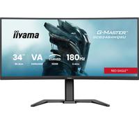 iiyama G-Master GCB3484WQSU-B1 86.4 cm 180Hz Curvo UWQHD, 0.4ms, FreeSync Premium, 3440x1440, 2 x HDMI, 1 x DisplayPort, 2 x USB 3.2, 2 x USB-C (7.5W), Soporte de Altura Ajustable