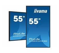IIyama iiyama ProLite LH5541UHS-B2 Pantalla 4K con funcionamiento 24 horas, ideal para señalización digital.