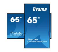 iiyama LH6560UHS-B2AG pantalla de señalización Pizarra de caballete digital 165,1 cm (65") LED Wifi 500 cd / m² 4K Ultra HD Negro Procesador incorporado Android 11 24/7