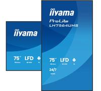 IIyama iiyama ProLite LH7564UHS-B1AG Pantalla 4K todo en uno de 75" con Android 14, WiFi y USB-C: ideal para aplicaciones profesionales de señalización