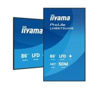 IIyama iiyama ProLite LH8675UHS-B2AG Pantalla de señalización 4K de 86″ con Android 11, 500 cd/m², funcionamiento 24/7 y ranura SDM