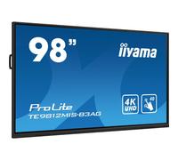 IIyama iiyama ProLite TE9812MIS-B3AG Pantalla táctil 4K especial para educación y empresas con altavoces, 64 GB de almacenamiento interno, perfiles de