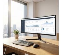 IIyama Iiyama ProLite XCB4594DQSN B1 Curvo DQHD Monitor curvo profesional de 45" con resolución Dual QHD, USB-C Dock, KVM y LAN, pensado para multitarea