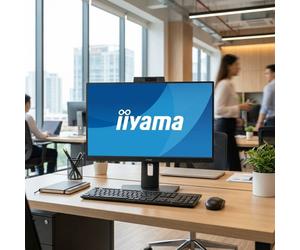 IIyama Iiyama ProLite XUB2490HSUH B2 24" IPS Webcam Monitor IPS Full HD de 24 pulgadas con webcam 5 MP compatible con Windows Hello, micrófono integrado y