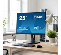 IIyama iiyama ProLite XUB2595WSU-B5 Monitor IPS WUXGA 25" Monitor profesional WUXGA de 25" con panel IPS, formato 16:10, hub USB integrado y soporte