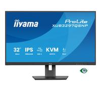 IIyama iiyama ProLite XUB3297QSNP-B1 Monitor IPS QHD de 32″ con base USB-C (95 W), conmutador KVM y función de conexión en cadena para un trabajo productivo.