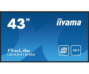 IIYAMA LE4341S-B2 43inch 1920x1080 IPS panel 1perc Haze 8ms Landscape mode Speakers 2x 10W VGA 3x HDMI 350cd/m Media Play USB Port