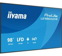 iiyama LE9864UHS-B1AG Pantalla de señalización 98" VA Android 14 4K 500cd 24/7 2xHDMI USB-C LAN RS-232c 2x10W iiSignage2 WiFi