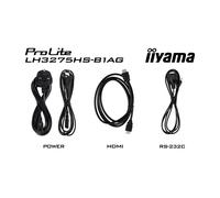 iiyama - LH3275HS-B1AG pantalla de señalización Pantalla plana para señalización digital 80 cm (31.5") LCD Wifi 500 cd / m² Full