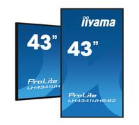 Iiyama LH4341UHS-B2 Monitor Digital Signage 43" 4K UHD 3840x2160 IPS, Panel Android 8.0, 500 cd/m², VESA 400x400, Altavoces, Modo Retrato/Paisaje